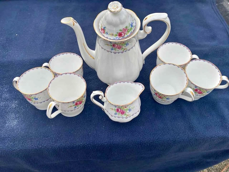1930 vintage Royal Albert Petit Point bone china sets