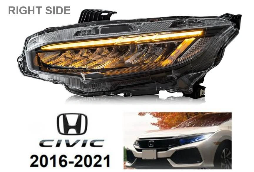 Honda Civic 2016-2021 Right Side Headlight - photo 3
