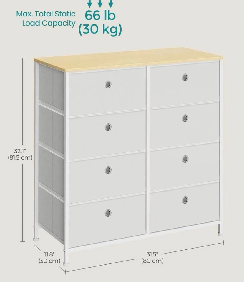 8-Drawer Dresser with Wood Top - photo 3
