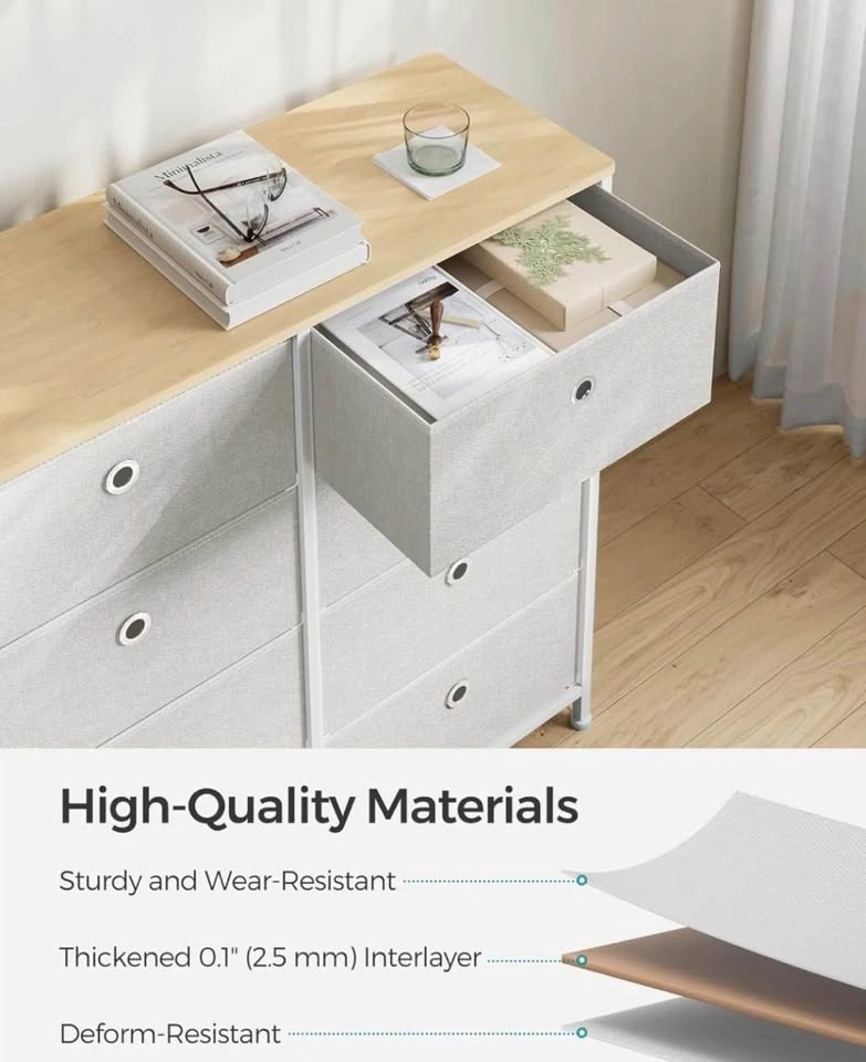 8-Drawer Dresser with Wood Top - photo 4