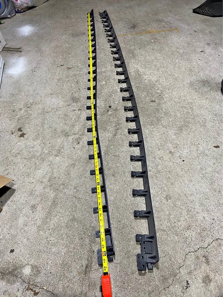 Set of 2 Plastic Landscape Edging Strips - 8 Feet Long