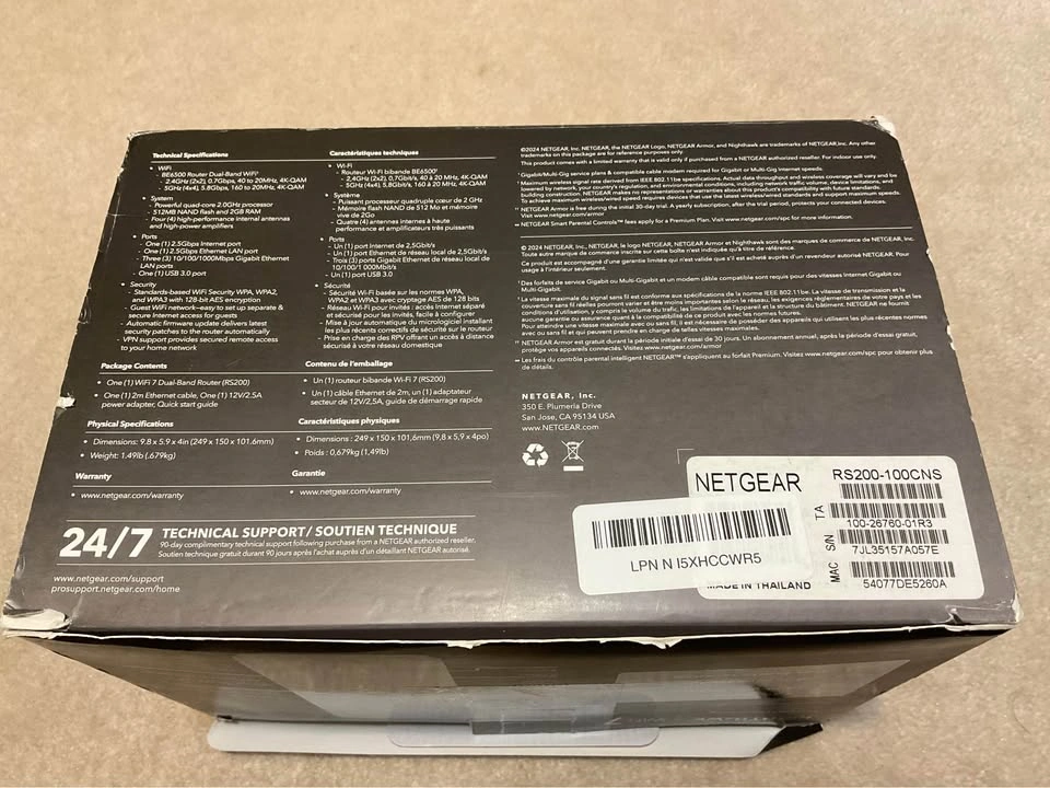 NEW Netgear Nighthawk RS200 WiFi 7 Router - photo 4