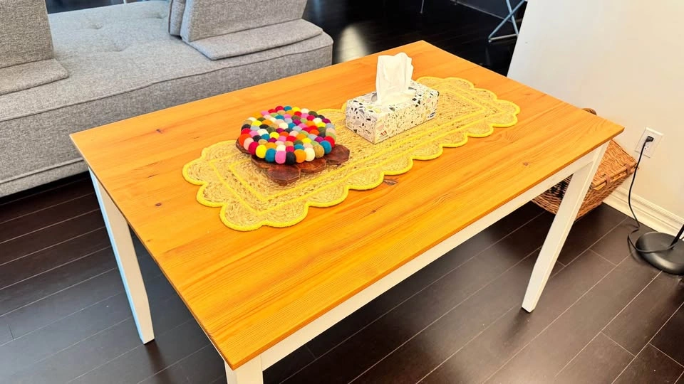 IKEA Dining Table (ALHULT: Natural Pine/Beige-Brown) - photo 2