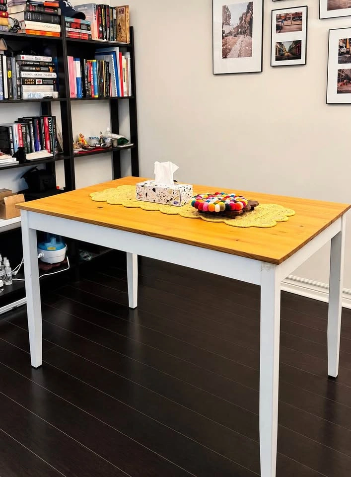 IKEA Dining Table (ALHULT: Natural Pine/Beige-Brown) - photo 4