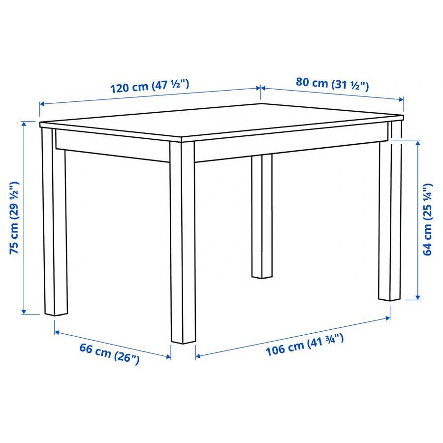 IKEA Dining Table (ALHULT: Natural Pine/Beige-Brown) - photo 5