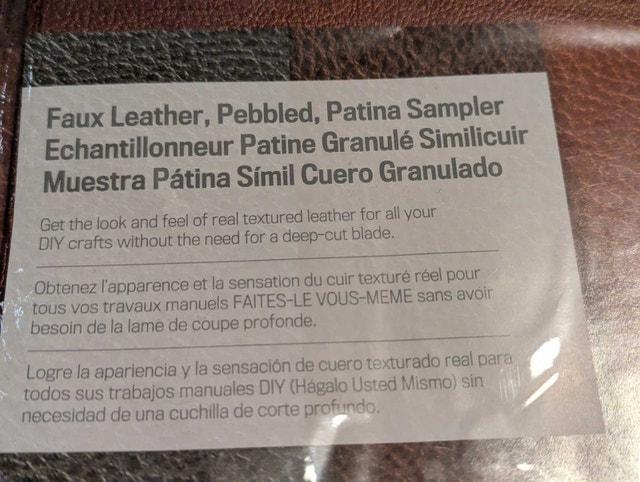 Cricut Faux Leather Sheets - 2 Unopened Packages - photo 2