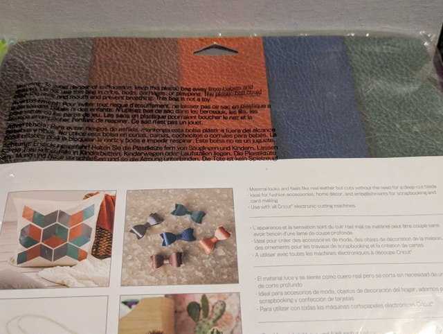 Cricut Faux Leather Sheets - 2 Unopened Packages - photo 4
