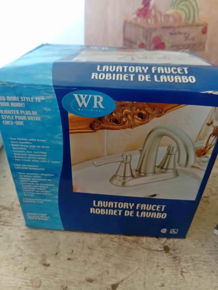 Brand new in box washroom faucet