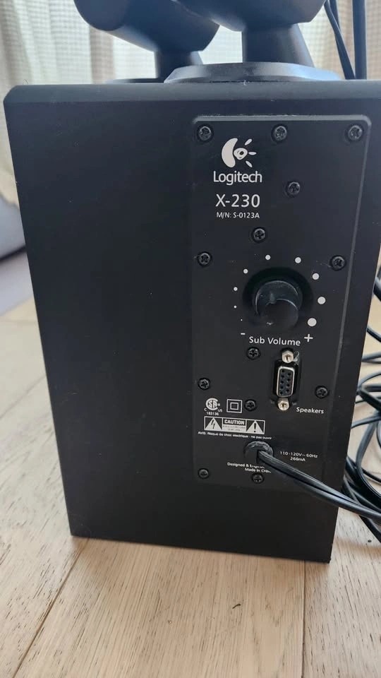 $40 Logitech X-230 2.1 Speakers - photo 2