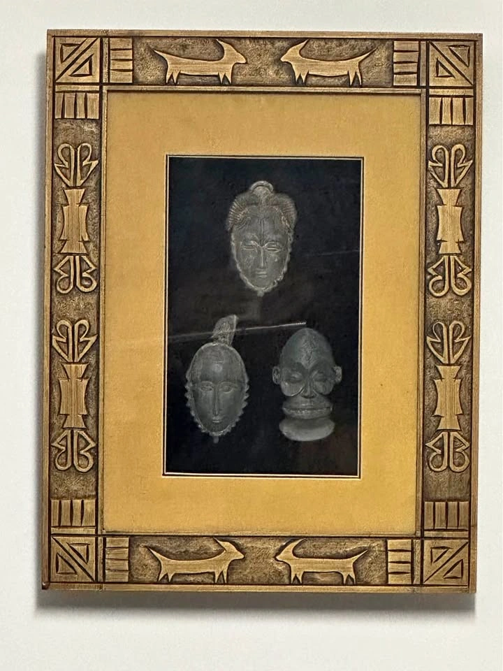 Framed African Mask Shadowbox