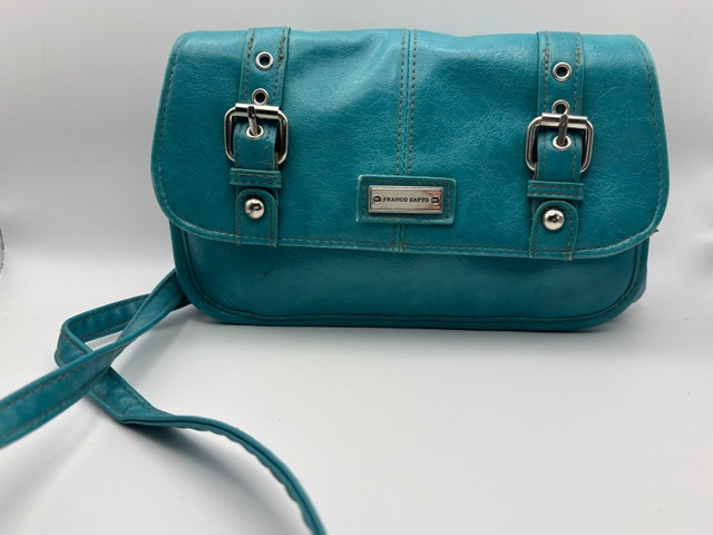 Franco Sarto Vintage Leather Teal Crossbody Bag - photo 2