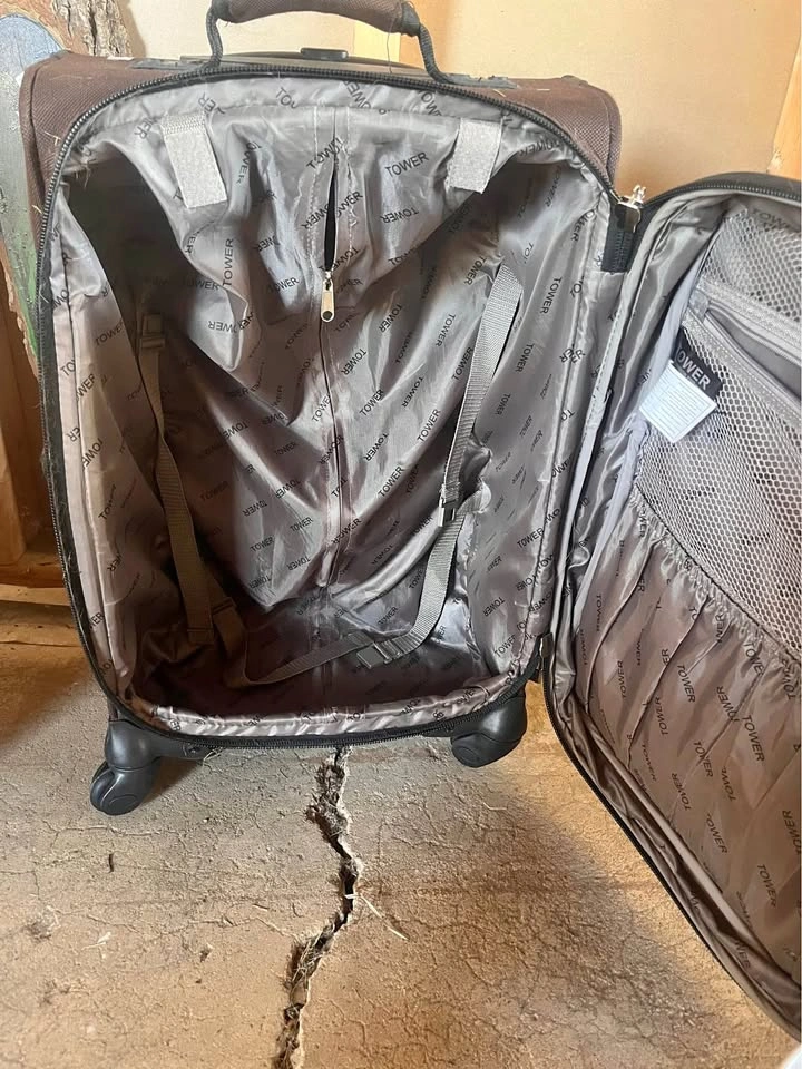 Luggage suitcase brown