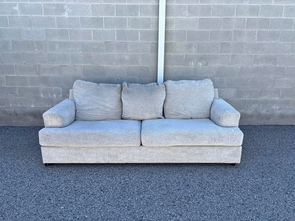 Cream Large Love Seat Sofa