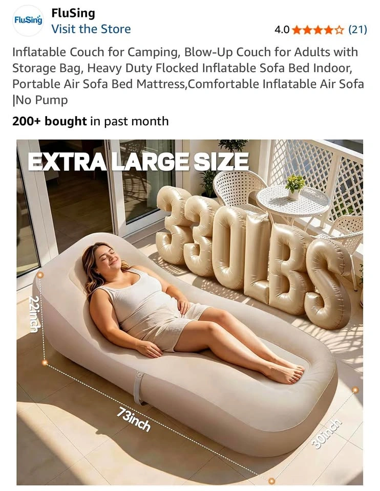 Inflatable Couch for Camping
