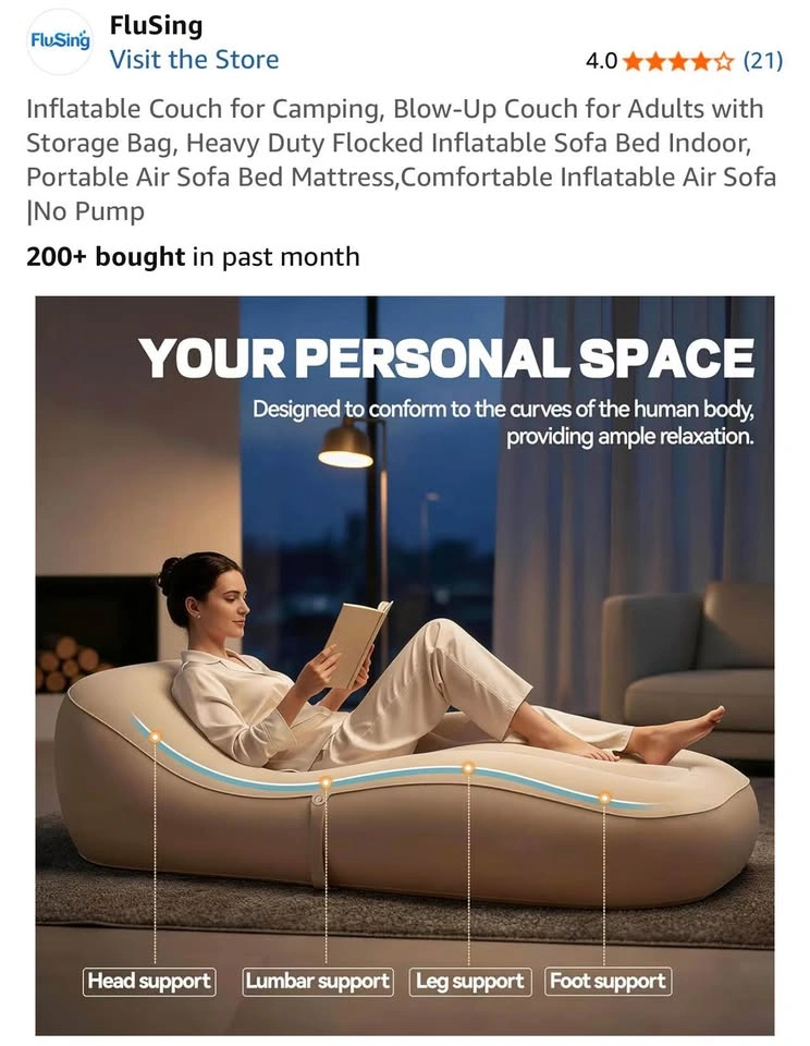 Inflatable Couch for Camping - photo 2