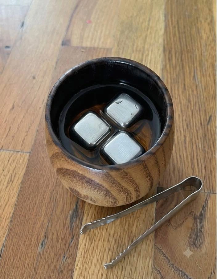 Charred Wooden Bourbon Drinking Glass, Handmade Old Fashioned Gl - photo 4