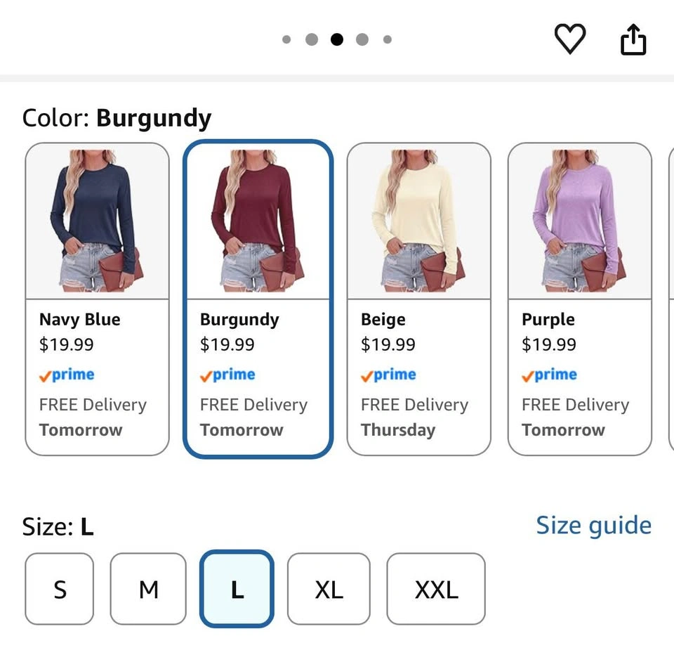 PRETTYGARDEN Long Sleeve Tshirts Shirts for Women - photo 3