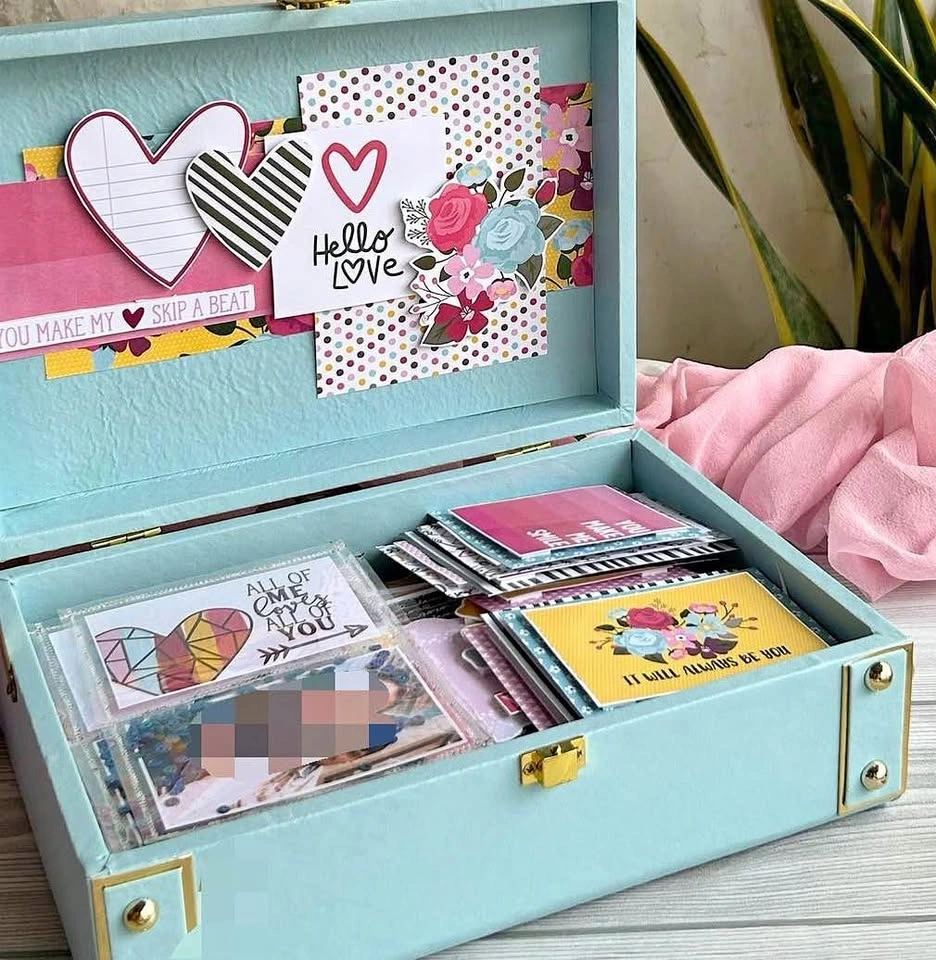Custom Love Memory Box | Personalized Anniversary Gift Set