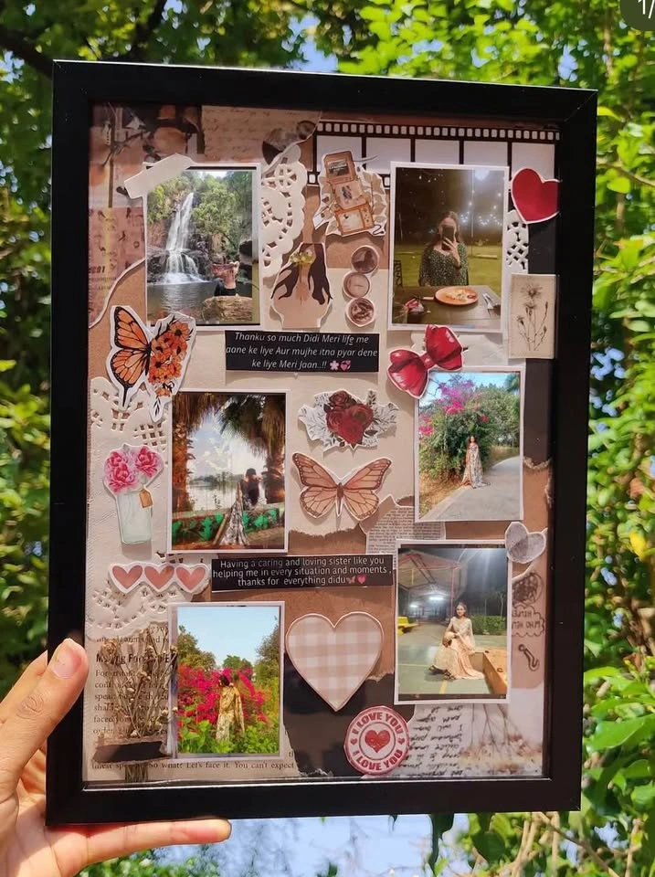 Custom Scrapbook Frame | Personalised Collage Gift | Handmade - photo 2