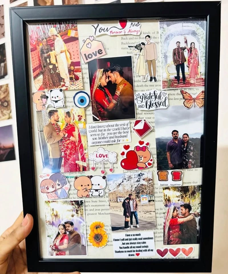 Custom Scrapbook Frame | Personalised Collage Gift | Handmade - photo 4
