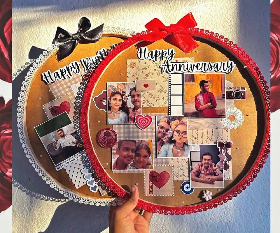 Custom Loaded Photo Hoop | Personalized Birthday Gift