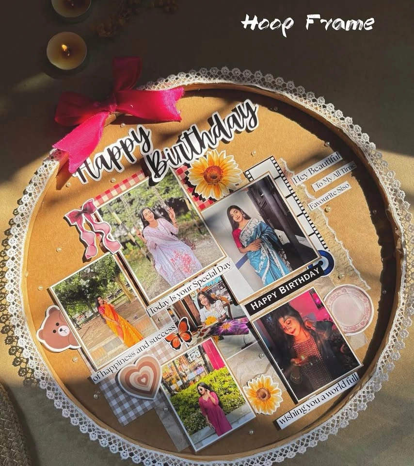 Custom Loaded Photo Hoop | Personalized Birthday Gift - photo 3