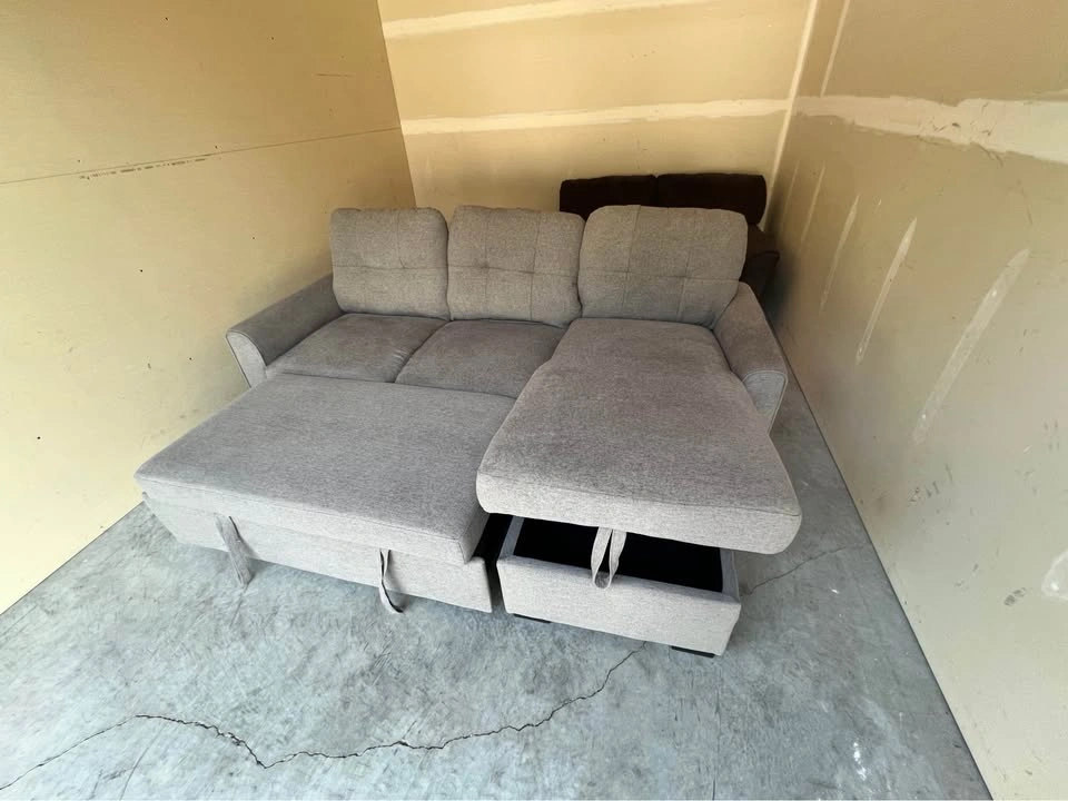FREE DELIVERY TEAM 🚚 GP Home Grey Sectional Sofa Couch - photo 2