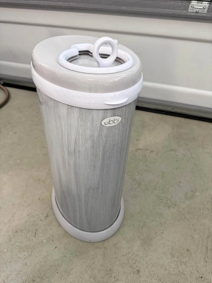 Ubbi Steel Diaper Pail - Woodgrain