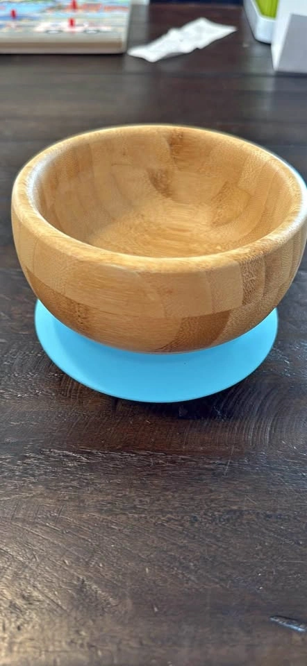 Avanchy Bamboo Baby Bowl with Suction Base