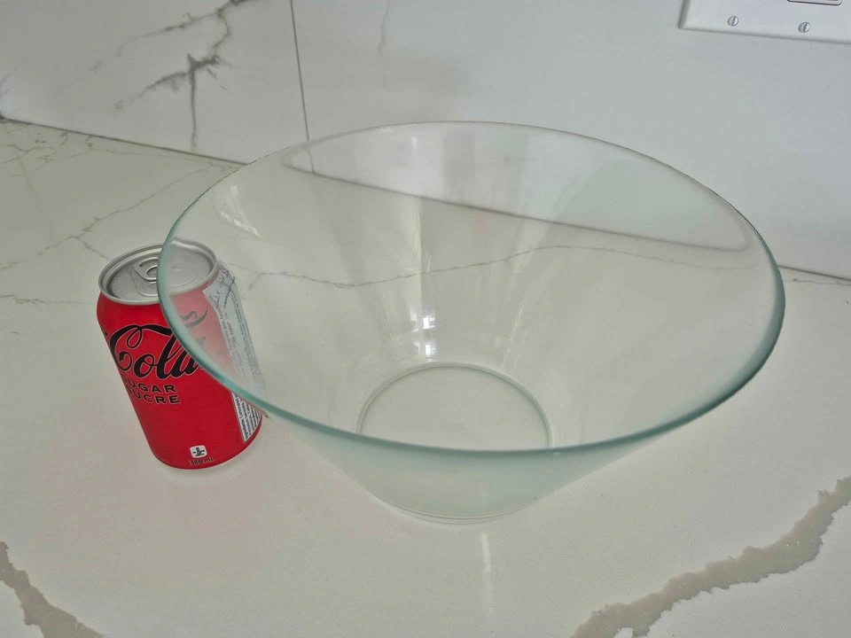 Large Clear Glass Serving Bowl - photo 2