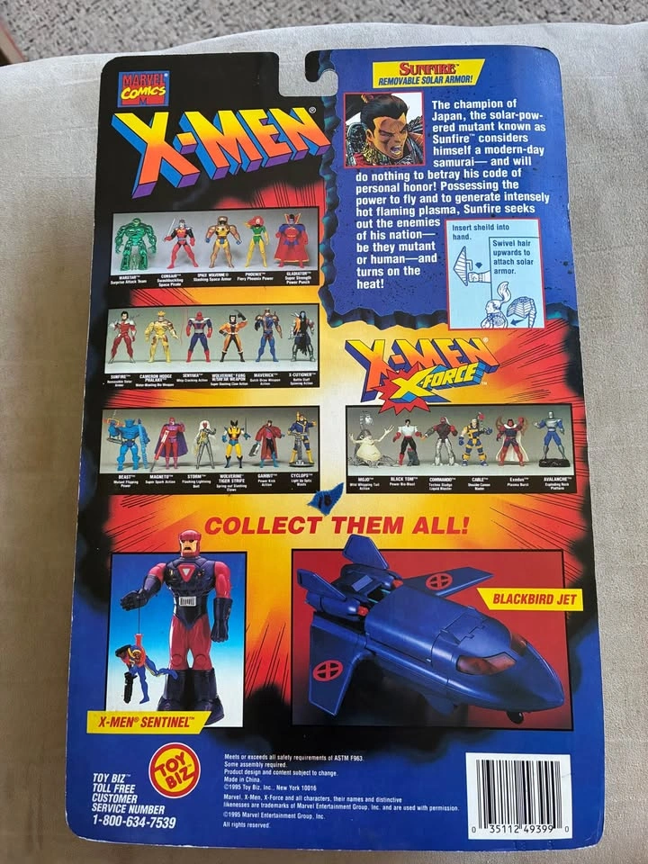 1995 Toy Biz Marvel Comics X-Men Mutant Genesis Sunfire - photo 2
