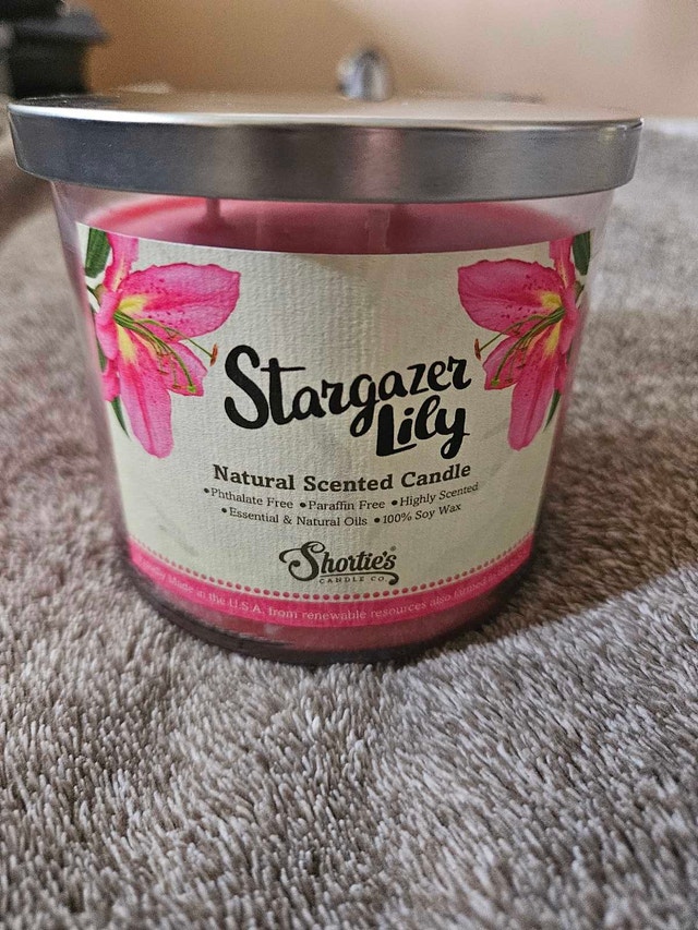 Shortie's Candle Co. Stargazer Lily 3-wick Candle