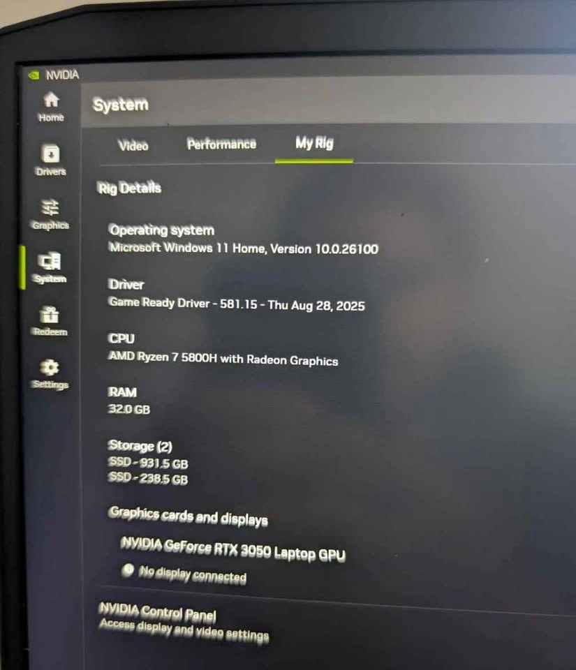 Lenovo IdeaPad Gaming Laptop - Ryzen 7 5800H, RTX 3050, 32GB - photo 5