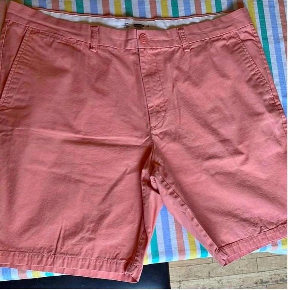 Men’s size 42 Chino Shorts. Old Navy. Salmon color.