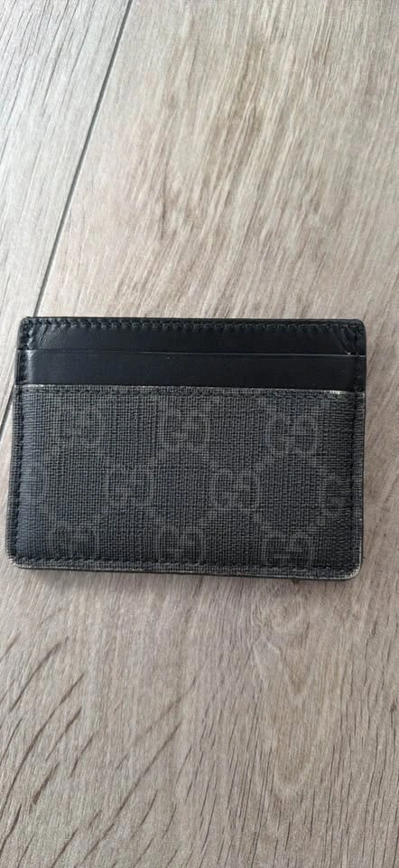 Gucci GG Supreme Black Kingsnake Print Card Case - photo 2