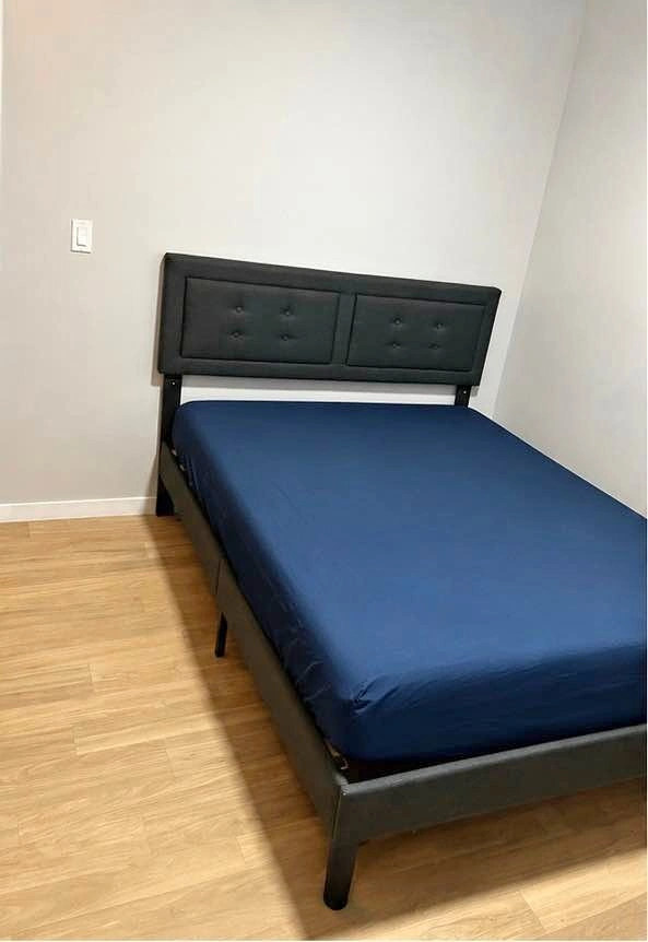 Queen Upholstered Platform Bed Frame