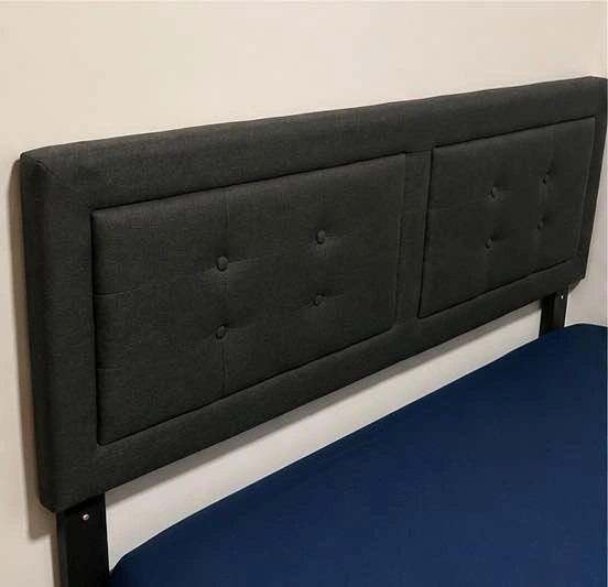 Queen Upholstered Platform Bed Frame - photo 3