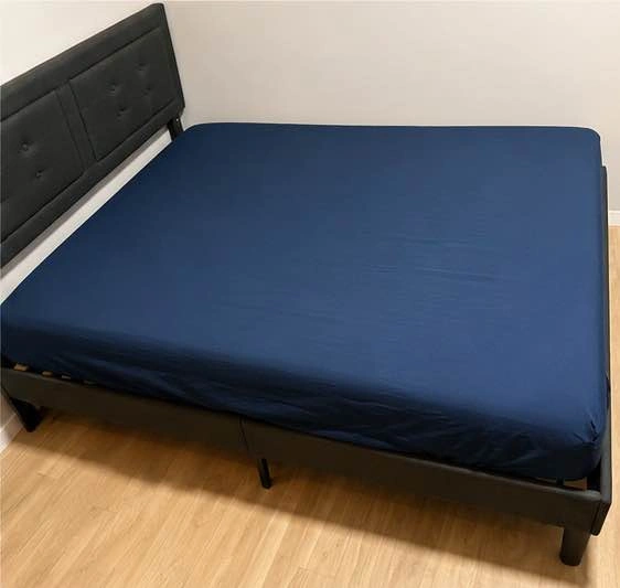 Queen Upholstered Platform Bed Frame - photo 4