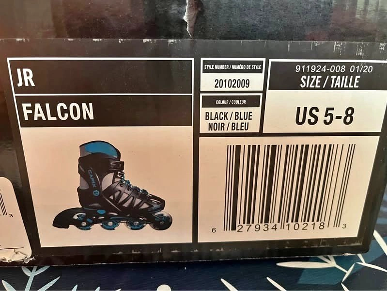Capix Falcon Adjustable Inline Skates (Size 5-8)