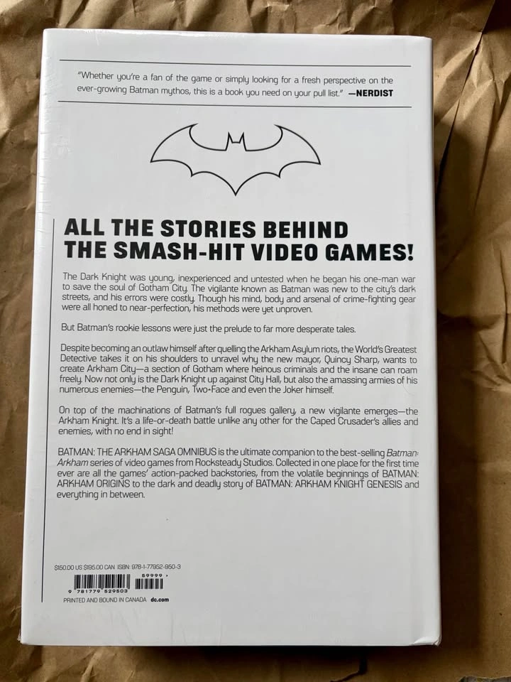 Batman: The Arkham Saga Omnibus – Brand New & Factory Sealed - photo 3