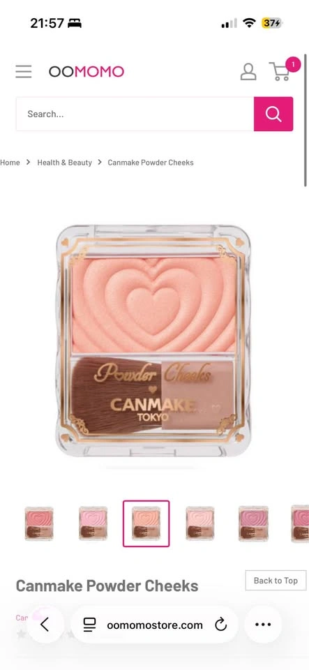 Two Canmake Powder Cheeks P01 and P03 - photo 4