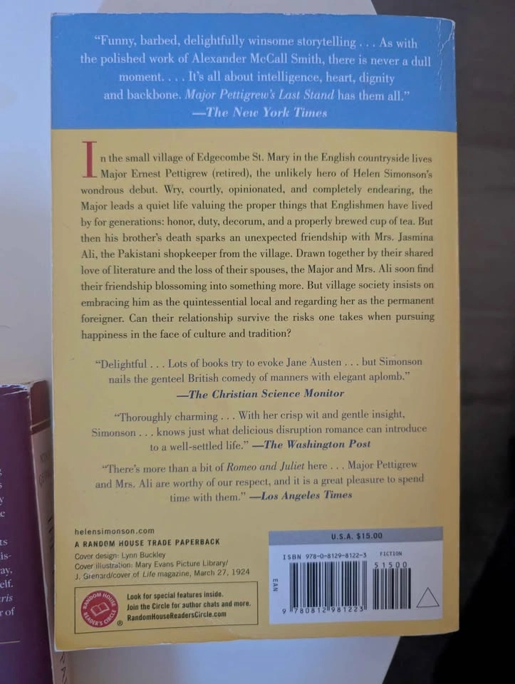 $8 for both – The Little Paris Bookshop and Major Pettigrew's La - photo 2