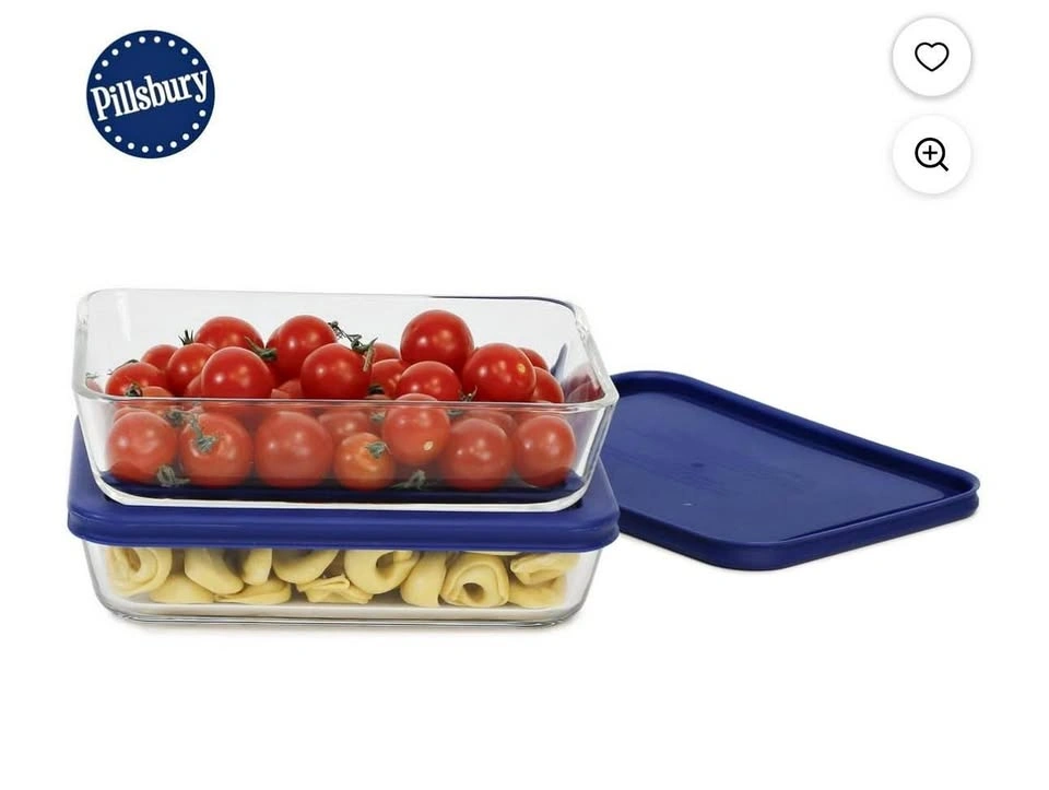 Pillsbury Glass Food Storage Containers 2-Pack 700ml