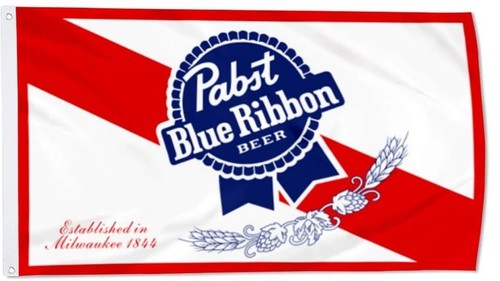 Pabst Blue Ribbon 3x5 Garage Bar Advertising Banner Flag