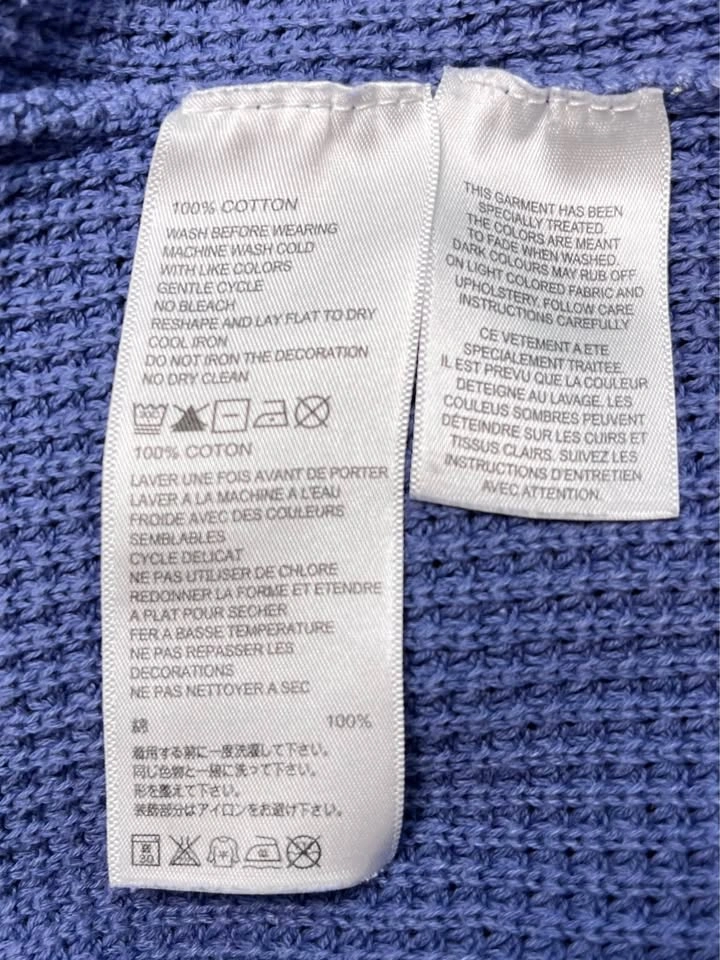 Tommy Bahama Men’s XL Casual Knit Sweater: indigo faded wash - photo 3