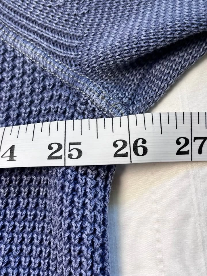 Tommy Bahama Men’s XL Casual Knit Sweater: indigo faded wash - photo 4