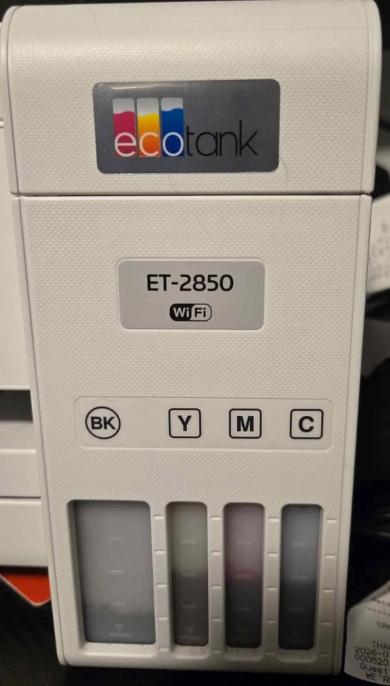 Lightly Used Epson EcoTank ET-2850 All-in-One Printer - photo 3
