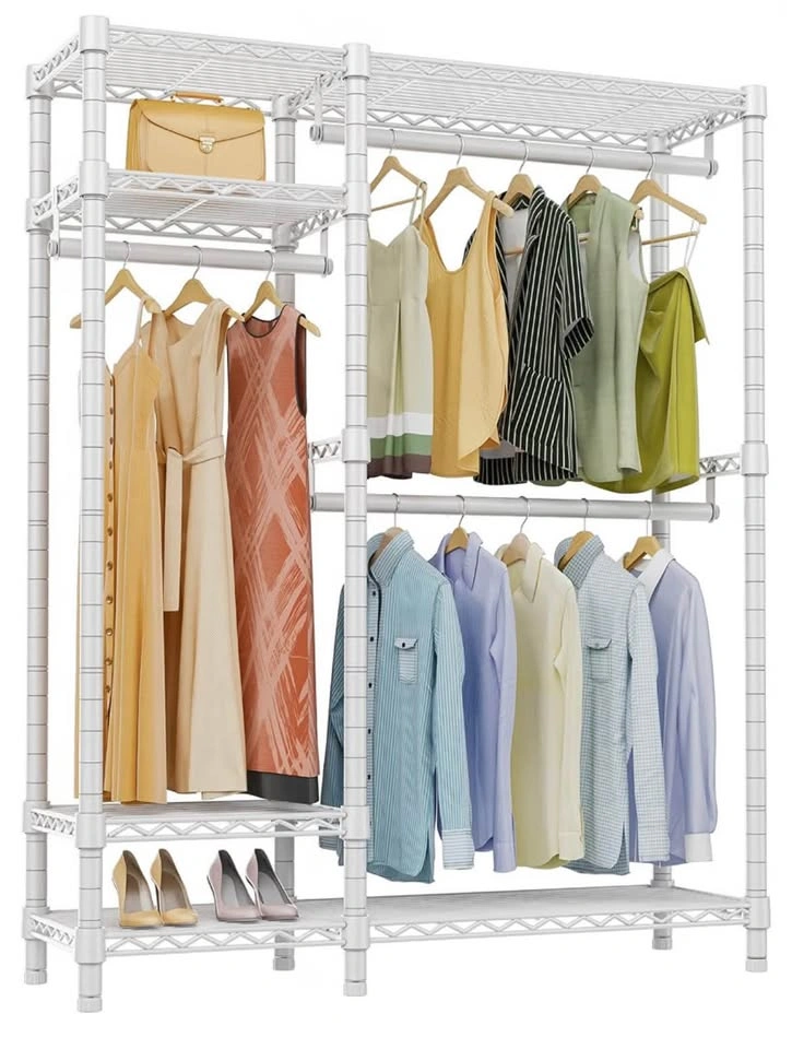 Heavy Duty Clothes Rack 4 Tiers Wire Shelving Garment Racks - photo 2