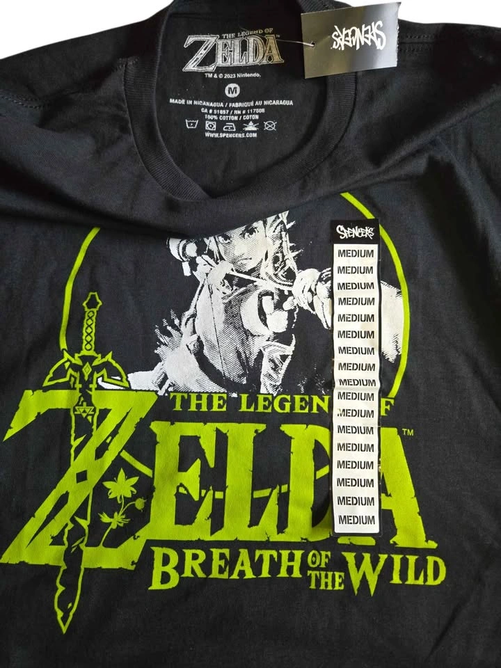 The Legend of Zelda Breath of the Wild Link Graphic Tee Black T‑ - photo 4