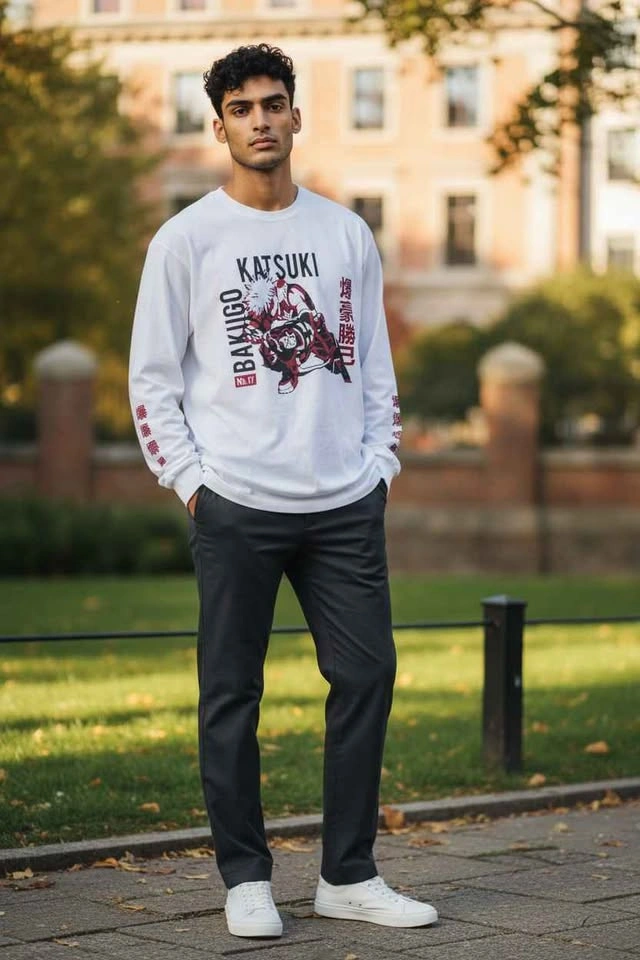 My Hero Academia Katsuki Bakugo Long Sleeve Shirt No.17 - photo 2